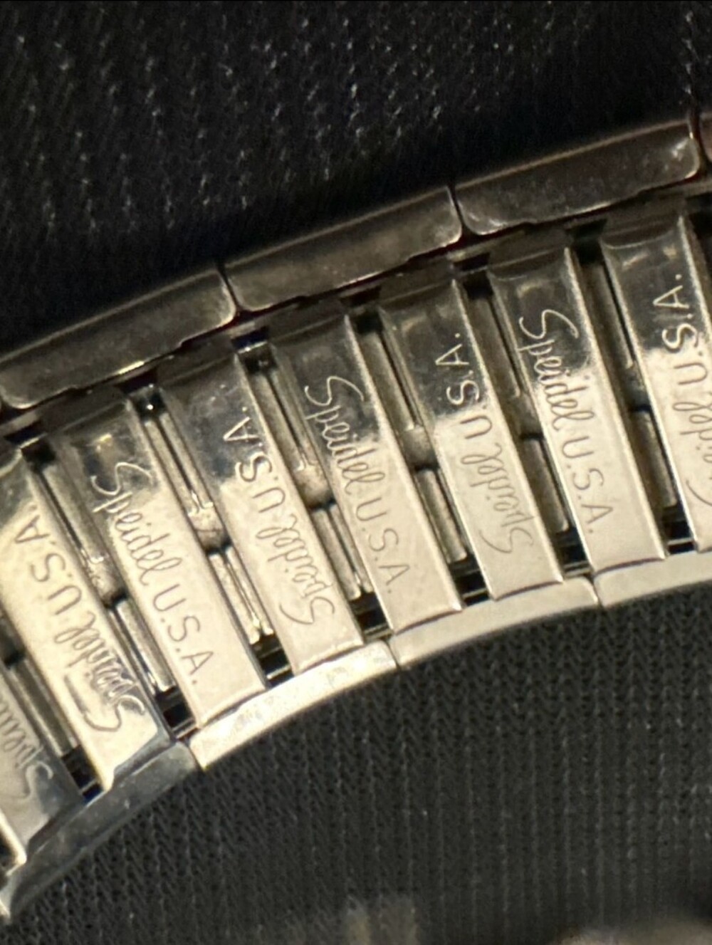 Vintage Hamilton Automatic Mens Watch Date Silver Dial Speidel Band - Picture 4 of 6